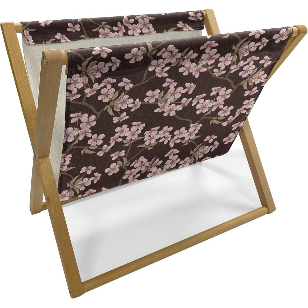 imageAmbesonne Romantic Magazine and Book Holder Wild Cats Passion Theme Lovers Valentines Rose Petals Arrows Eros Floor Rack Decor for Interior of Home amp Office 22 x 19 Vermilion Pale GreyBrown Pale Pink
