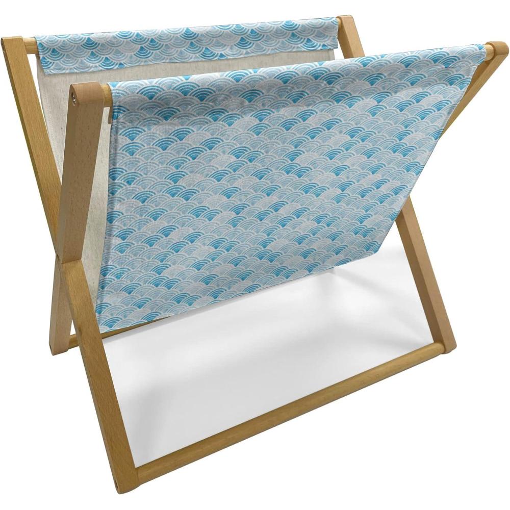 imageAmbesonne Rose Magazine and Book Holder Shades of Pink Gentle Seasonal Flora Romance Love Theme Valentines Day Inspired Design Floor Rack Decor for Interior of Home amp Office 22 x 19 PinkPale Blue Blue