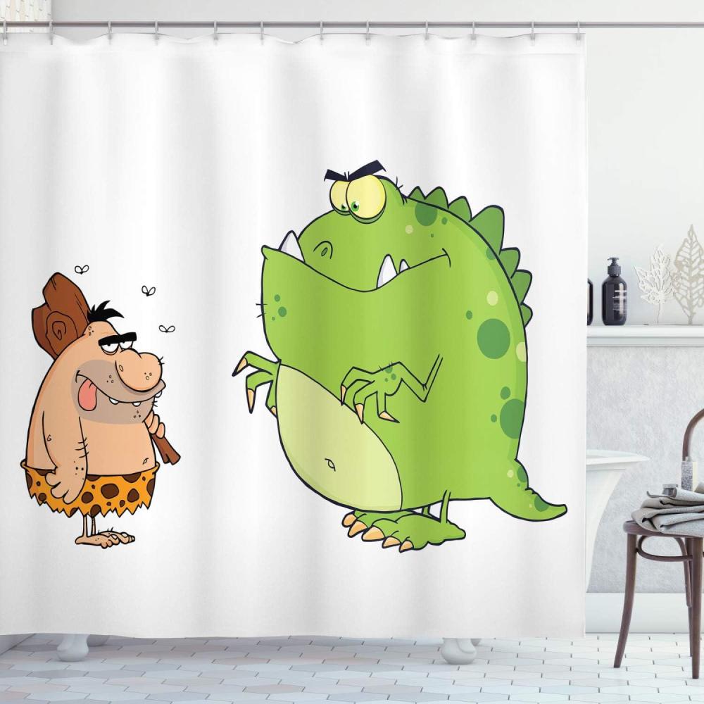 imageAmbesonne Sports Shower Curtain Cartoon Soccer Balls Showing Various Expressions Bored Laughing Happy Smiley Cloth Fabric Bathroom Decor Set with Hooks 69 W x 75 L White BlackMulti 31