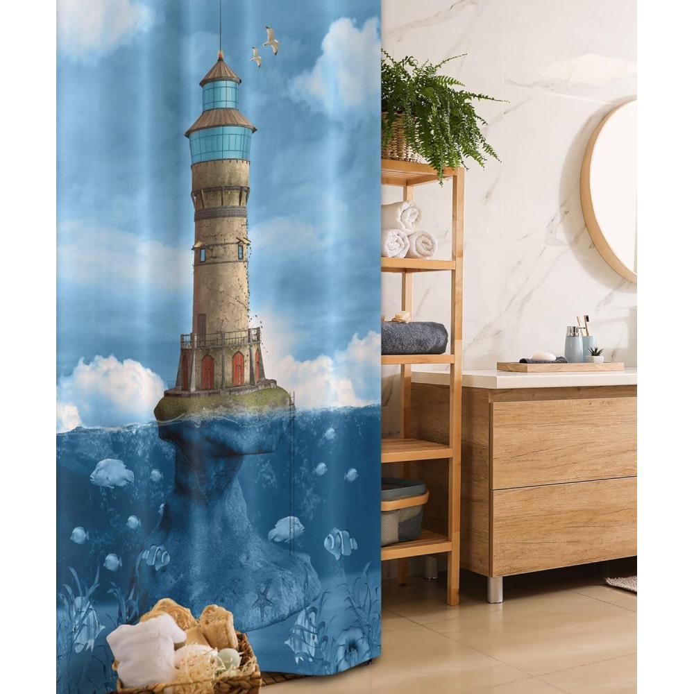 imageAmbesonne Sports Shower Curtain Cartoon Soccer Balls Showing Various Expressions Bored Laughing Happy Smiley Cloth Fabric Bathroom Decor Set with Hooks 69 W x 75 L White BlackBrown Aqua
