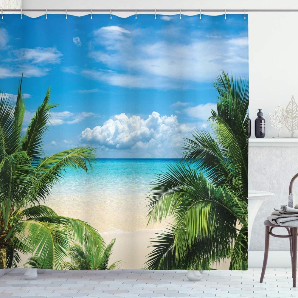 imageAmbesonne Sports Shower Curtain Cartoon Soccer Balls Showing Various Expressions Bored Laughing Happy Smiley Cloth Fabric Bathroom Decor Set with Hooks 69 W x 75 L White BlackGreen Pale Blue Ivory