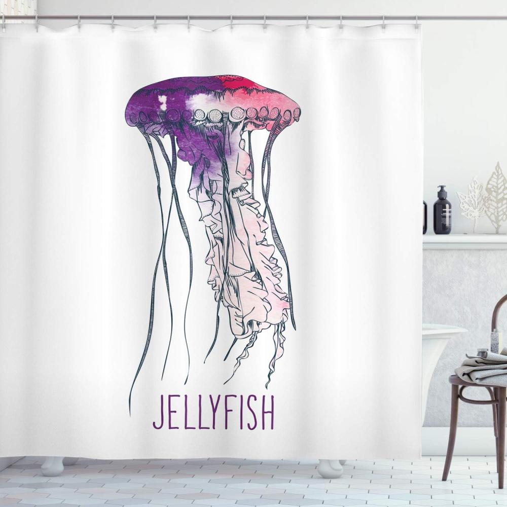 imageAmbesonne Sports Shower Curtain Cartoon Soccer Balls Showing Various Expressions Bored Laughing Happy Smiley Cloth Fabric Bathroom Decor Set with Hooks 69 W x 75 L White BlackPurple Pink