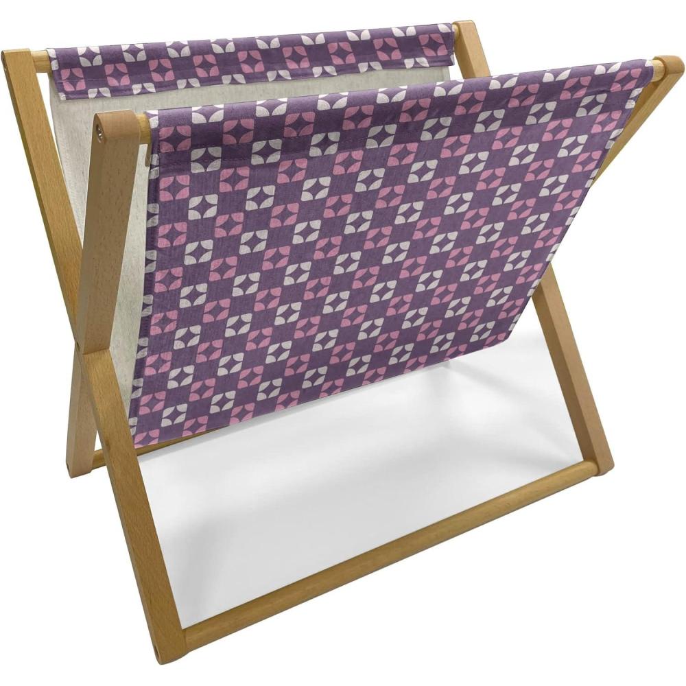 imageAmbesonne Valentines Day Magazine and Book Holder Simple Love Themed Pattern with Big and Little Hearts Floor Rack Decor for Interior of Home amp Office 22 x 19 Fuchsia and Dark PinkPurple Pale Pink