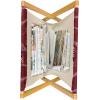 Ambesonne Eiffel Magazine and Book Holder, Romantic Valentines Day Eiffel Tower City of Love Doodle Style Heart Shapes, Floor Rack Decor for Interior of Home & Office, 22″ x 19″, Maroon White Tan(Maroon White Tan)