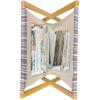 Ambesonne Eiffel Magazine and Book Holder, Romantic Valentines Day Eiffel Tower City of Love Doodle Style Heart Shapes, Floor Rack Decor for Interior of Home & Office, 22″ x 19″, Maroon White Tan(Warm Taupe Pink White)