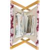 Ambesonne Eiffel Magazine and Book Holder, Romantic Valentines Day Eiffel Tower City of Love Doodle Style Heart Shapes, Floor Rack Decor for Interior of Home & Office, 22″ x 19″, Maroon White Tan(Pink Yellow Maroon)