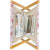 Ambesonne Eiffel Magazine and Book Holder, Romantic Valentines Day Eiffel Tower City of Love Doodle Style Heart Shapes, Floor Rack Decor for Interior of Home & Office, 22″ x 19″, Maroon White Tan(Pale Pink Blush)