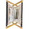 Ambesonne Folk Magazine and Book Holder, Valentine’s Day Pattern with Colorful Hearts, Floor Rack Decor for Interior of Home & Office, 22″ x 19″, Dark Lavender Multicolor(Grey and Charcoal Grey)