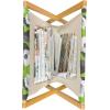 Ambesonne Folk Magazine and Book Holder, Valentine’s Day Pattern with Colorful Hearts, Floor Rack Decor for Interior of Home & Office, 22″ x 19″, Dark Lavender Multicolor(Lime Green Multicolor)