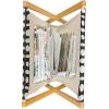 Ambesonne Folk Magazine and Book Holder, Valentine’s Day Pattern with Colorful Hearts, Floor Rack Decor for Interior of Home & Office, 22″ x 19″, Dark Lavender Multicolor(Eggshell Charcoal Grey)