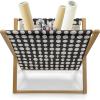 Ambesonne Folk Magazine and Book Holder, Valentine’s Day Pattern with Colorful Hearts, Floor Rack Decor for Interior of Home & Office, 22″ x 19″, Dark Lavender Multicolor(Eggshell Charcoal Grey)