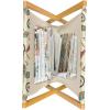 Ambesonne Folk Magazine and Book Holder, Valentine’s Day Pattern with Colorful Hearts, Floor Rack Decor for Interior of Home & Office, 22″ x 19″, Dark Lavender Multicolor(Burnt Sienna and Multicolor)