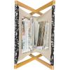 Ambesonne Folk Magazine and Book Holder, Valentine’s Day Pattern with Colorful Hearts, Floor Rack Decor for Interior of Home & Office, 22″ x 19″, Dark Lavender Multicolor(Grey Multicolor)