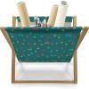 Ambesonne Folk Magazine and Book Holder, Valentine’s Day Pattern with Colorful Hearts, Floor Rack Decor for Interior of Home & Office, 22″ x 19″, Dark Lavender Multicolor(Dark Teal and Multicolor)