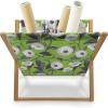 Ambesonne Folk Magazine and Book Holder, Valentine’s Day Pattern with Colorful Hearts, Floor Rack Decor for Interior of Home & Office, 22″ x 19″, Dark Lavender Multicolor(Lime Green Multicolor)