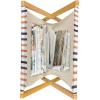 Ambesonne Funky Magazine and Book Holder, Heart Shapes on Plain Background Romantic and Aquatic Style Valentines Day, Floor Rack Decor for Interior of Home & Office, 22″ x 19″, Sea Blue Cadet Blue(Pale Rust and Multicolor)