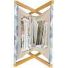 Ambesonne Funky Magazine and Book Holder, Heart Shapes on Plain Background Romantic and Aquatic Style Valentines Day, Floor Rack Decor for Interior of Home & Office, 22″ x 19″, Sea Blue Cadet Blue(Purpleblue Almond Green)