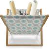Ambesonne Funky Magazine and Book Holder, Heart Shapes on Plain Background Romantic and Aquatic Style Valentines Day, Floor Rack Decor for Interior of Home & Office, 22″ x 19″, Sea Blue Cadet Blue(Grey Teal Dark Seafoam)
