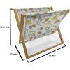 Ambesonne Giraffe Magazine and Book Holder, Couple Kissing Valentines Day Theme Lovers of Safari Animals Fun Romance, Floor Rack Decor for Interior of Home & Office, 22″ x 19″, Cinnamon White Peach(Green Pale Caramel Umber)