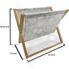 Ambesonne Giraffe Magazine and Book Holder, Couple Kissing Valentines Day Theme Lovers of Safari Animals Fun Romance, Floor Rack Decor for Interior of Home & Office, 22″ x 19″, Cinnamon White Peach(Off White Charcoal Grey)