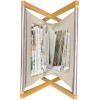 Ambesonne Giraffe Magazine and Book Holder, Couple Kissing Valentines Day Theme Lovers of Safari Animals Fun Romance, Floor Rack Decor for Interior of Home & Office, 22″ x 19″, Cinnamon White Peach(Warm Taupe and White)