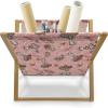Ambesonne Giraffe Magazine and Book Holder, Couple Kissing Valentines Day Theme Lovers of Safari Animals Fun Romance, Floor Rack Decor for Interior of Home & Office, 22″ x 19″, Cinnamon White Peach(Pale Pink Cinnamon and Dust)