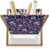 Ambesonne Giraffe Magazine and Book Holder, Couple Kissing Valentines Day Theme Lovers of Safari Animals Fun Romance, Floor Rack Decor for Interior of Home & Office, 22″ x 19″, Cinnamon White Peach(Pink Blue Violet Indigo)