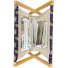 Ambesonne Giraffe Magazine and Book Holder, Couple Kissing Valentines Day Theme Lovers of Safari Animals Fun Romance, Floor Rack Decor for Interior of Home & Office, 22″ x 19″, Cinnamon White Peach(Dark Indigo and Tan)