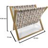 Ambesonne Giraffe Magazine and Book Holder, Couple Kissing Valentines Day Theme Lovers of Safari Animals Fun Romance, Floor Rack Decor for Interior of Home & Office, 22″ x 19″, Cinnamon White Peach(Cinnamon White Peach)
