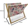 Ambesonne Giraffe Magazine and Book Holder, Couple Kissing Valentines Day Theme Lovers of Safari Animals Fun Romance, Floor Rack Decor for Interior of Home & Office, 22″ x 19″, Cinnamon White Peach(Dark Coral Eggshell)