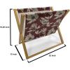 Ambesonne Giraffe Magazine and Book Holder, Couple Kissing Valentines Day Theme Lovers of Safari Animals Fun Romance, Floor Rack Decor for Interior of Home & Office, 22″ x 19″, Cinnamon White Peach(Grey Yellow Burgundy)