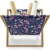 Ambesonne Giraffe Magazine and Book Holder, Couple Kissing Valentines Day Theme Lovers of Safari Animals Fun Romance, Floor Rack Decor for Interior of Home & Office, 22″ x 19″, Cinnamon White Peach(Dark Lavender and Pink)