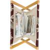 Ambesonne Giraffe Magazine and Book Holder, Couple Kissing Valentines Day Theme Lovers of Safari Animals Fun Romance, Floor Rack Decor for Interior of Home & Office, 22″ x 19″, Cinnamon White Peach(Grey Yellow Burgundy)
