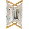 Ambesonne Heart Magazine and Book Holder, Repetitive Romantic Plaid Motif Hearts Valentines, Floor Rack Decor for Interior of Home & Office, 22″ x 19″, Champagne Multicolor(Dark Grey White)