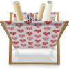 Ambesonne Hearts Magazine and Book Holder, Shapes Out of Circles Dots Romantic Theme Valentines Day Feels Couple Love, Floor Rack Decor for Interior of Home & Office, 22″ x 19″, Blush Pastel Pink(Blush Pastel Pink)