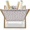 Ambesonne Hearts Magazine and Book Holder, Shapes Out of Circles Dots Romantic Theme Valentines Day Feels Couple Love, Floor Rack Decor for Interior of Home & Office, 22″ x 19″, Blush Pastel Pink(Vermilion Pale Pink)