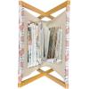 Ambesonne Hearts Magazine and Book Holder, Shapes Out of Circles Dots Romantic Theme Valentines Day Feels Couple Love, Floor Rack Decor for Interior of Home & Office, 22″ x 19″, Blush Pastel Pink(Charcoal Grey and Coral)