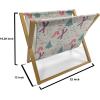 Ambesonne Hearts Magazine and Book Holder, Valentine’s Day Theme Hand Drawn Repeated Romantic Modern Love Shapes Pattern, Floor Rack Decor for Interior of Home & Office, 22″ x 19″, Champagne Black(Sage Green Multicolor)