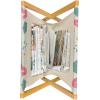 Ambesonne Hearts Magazine and Book Holder, Valentine’s Day Theme Hand Drawn Repeated Romantic Modern Love Shapes Pattern, Floor Rack Decor for Interior of Home & Office, 22″ x 19″, Champagne Black(Sage Green Multicolor)
