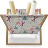 Ambesonne Hearts Magazine and Book Holder, Valentine’s Day Theme Hand Drawn Repeated Romantic Modern Love Shapes Pattern, Floor Rack Decor for Interior of Home & Office, 22″ x 19″, Champagne Black(Sage Green Multicolor)