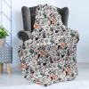 Ambesonne Indie Throw Blanket, Hipster Fashion Themed Pattern Clothing Accessories and Sketchy Art, Flannel Fleece Accent Piece Soft Couch Cover for Adults, 60″ x 80″, Seafoam Orange Black(Seafoam Orange Black)