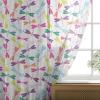 Ambesonne Indie Tulle Curtains with Rod Pocket, Hipster Fashion Themed Pattern Clothing Accessories and Sketchy Art, Sheer Drape for Wedding Party 2 Panels, 108″ x 54″, Seafoam Orange Black(Magenta Green)