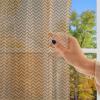 Ambesonne Indie Tulle Curtains with Rod Pocket, Hipster Fashion Themed Pattern Clothing Accessories and Sketchy Art, Sheer Drape for Wedding Party 2 Panels, 108″ x 54″, Seafoam Orange Black(Brown Pale Brown Marigold)