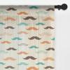 Ambesonne Indie Tulle Curtains with Rod Pocket, Hipster Fashion Themed Pattern Clothing Accessories and Sketchy Art, Sheer Drape for Wedding Party 2 Panels, 108″ x 54″, Seafoam Orange Black(Orange Brown and Teal)