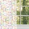 Ambesonne Indie Tulle Curtains with Rod Pocket, Hipster Fashion Themed Pattern Clothing Accessories and Sketchy Art, Sheer Drape for Wedding Party 2 Panels, 108″ x 54″, Seafoam Orange Black(Magenta Green)