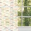 Ambesonne Indie Tulle Curtains with Rod Pocket, Hipster Fashion Themed Pattern Clothing Accessories and Sketchy Art, Sheer Drape for Wedding Party 2 Panels, 108″ x 54″, Seafoam Orange Black(Orange Brown and Teal)