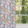 Ambesonne Indie Tulle Curtains with Rod Pocket, Hipster Fashion Themed Pattern Clothing Accessories and Sketchy Art, Sheer Drape for Wedding Party 2 Panels, 108″ x 54″, Seafoam Orange Black(Navy Blue Orange Red)