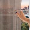 Ambesonne Indie Tulle Curtains with Rod Pocket, Hipster Fashion Themed Pattern Clothing Accessories and Sketchy Art, Sheer Drape for Wedding Party 2 Panels, 108″ x 54″, Seafoam Orange Black(Emerald Yellow Vermilion)