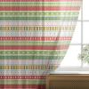 Ambesonne Indie Tulle Curtains with Rod Pocket, Hipster Fashion Themed Pattern Clothing Accessories and Sketchy Art, Sheer Drape for Wedding Party 2 Panels, 108″ x 54″, Seafoam Orange Black(Lime Green Yellow Red)