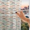 Ambesonne Indie Tulle Curtains with Rod Pocket, Hipster Fashion Themed Pattern Clothing Accessories and Sketchy Art, Sheer Drape for Wedding Party 2 Panels, 108″ x 54″, Seafoam Orange Black(Orange Brown and Teal)